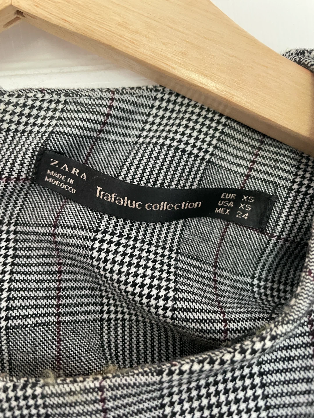 Zara Plaid Long Sleeve Dress Sz XS - photo 3
