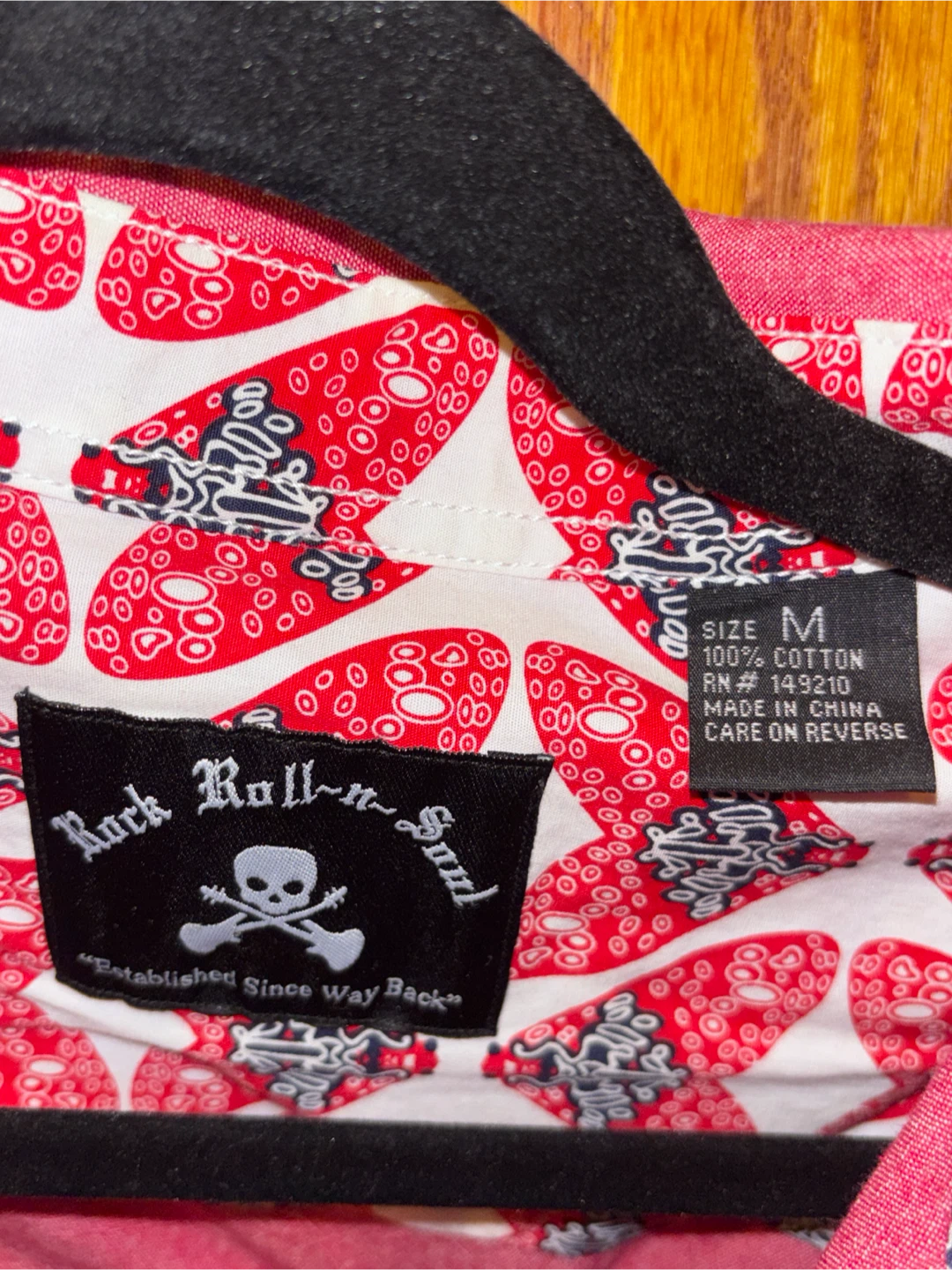 Rock Roll n Soul Men's Red Western Shirt Size M - photo 2
