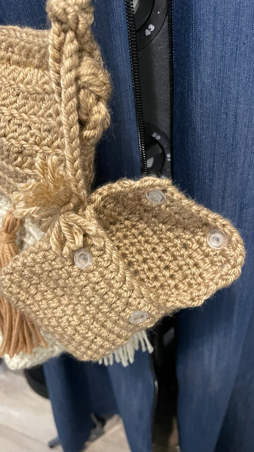Crocheted Tassel Crossbody Bag - photo 2