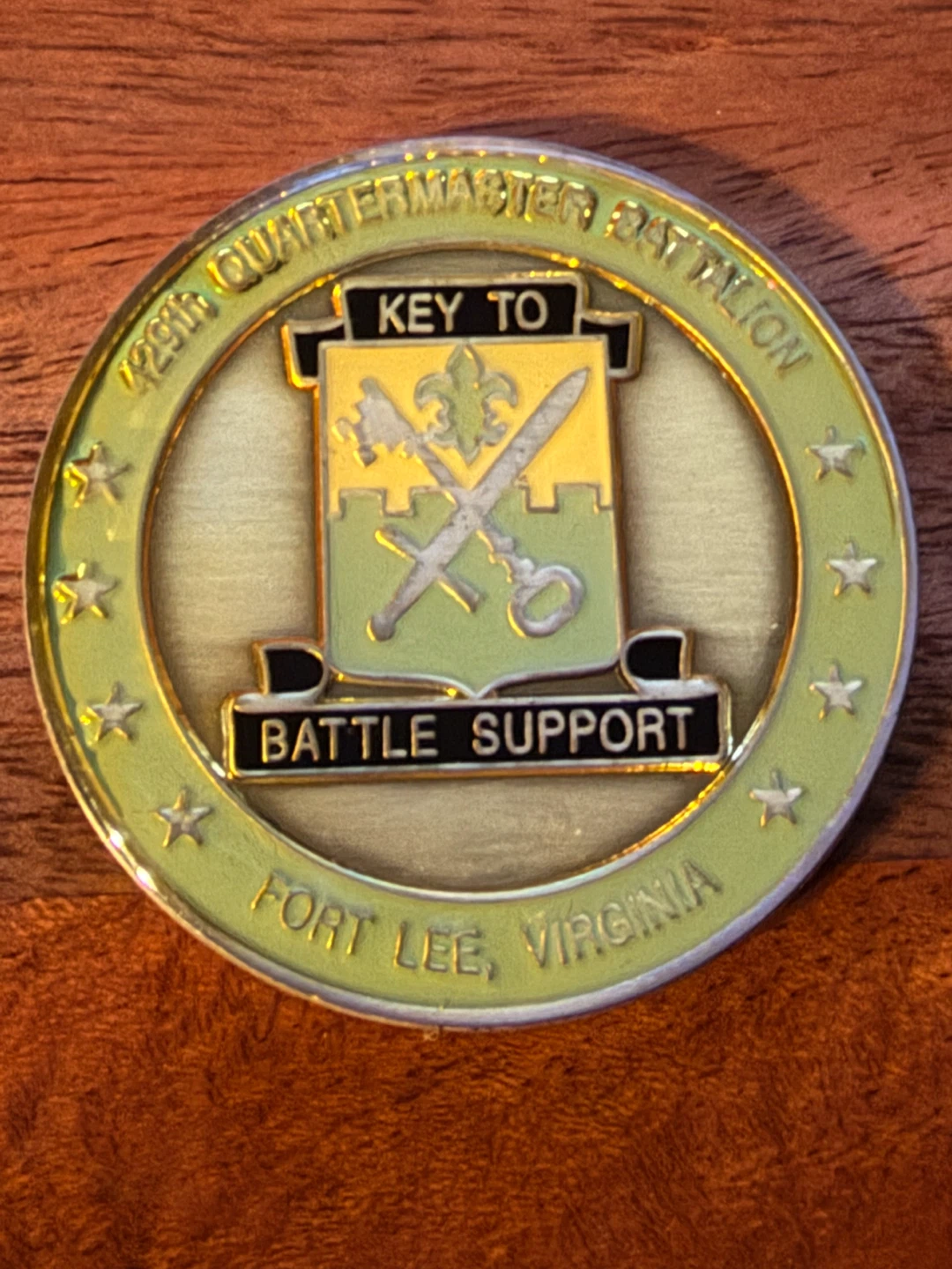 429th Quartermaster Bn Fort Lee Virginia Challenge Medal