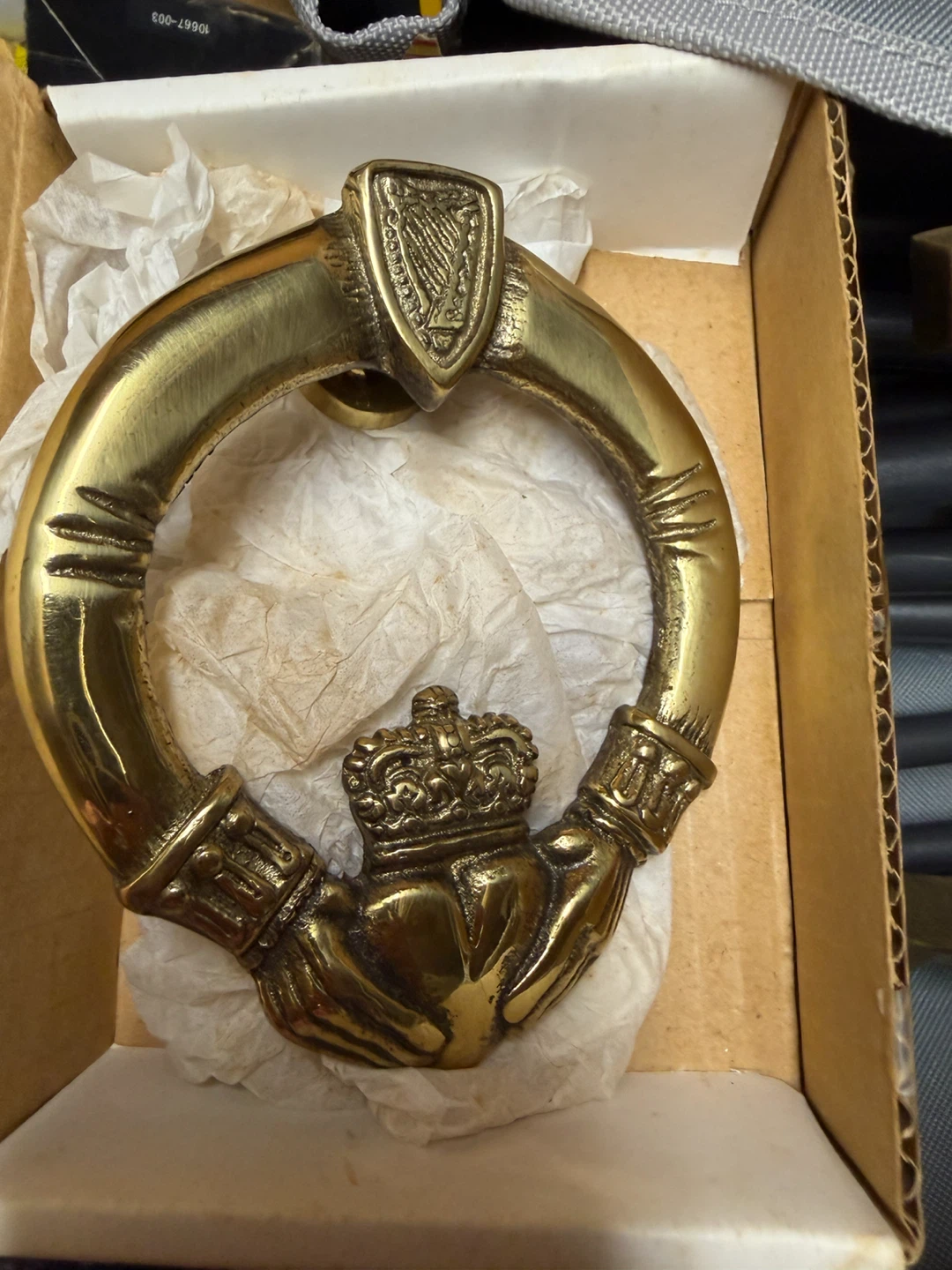 Brass Claddagh Door Knocker