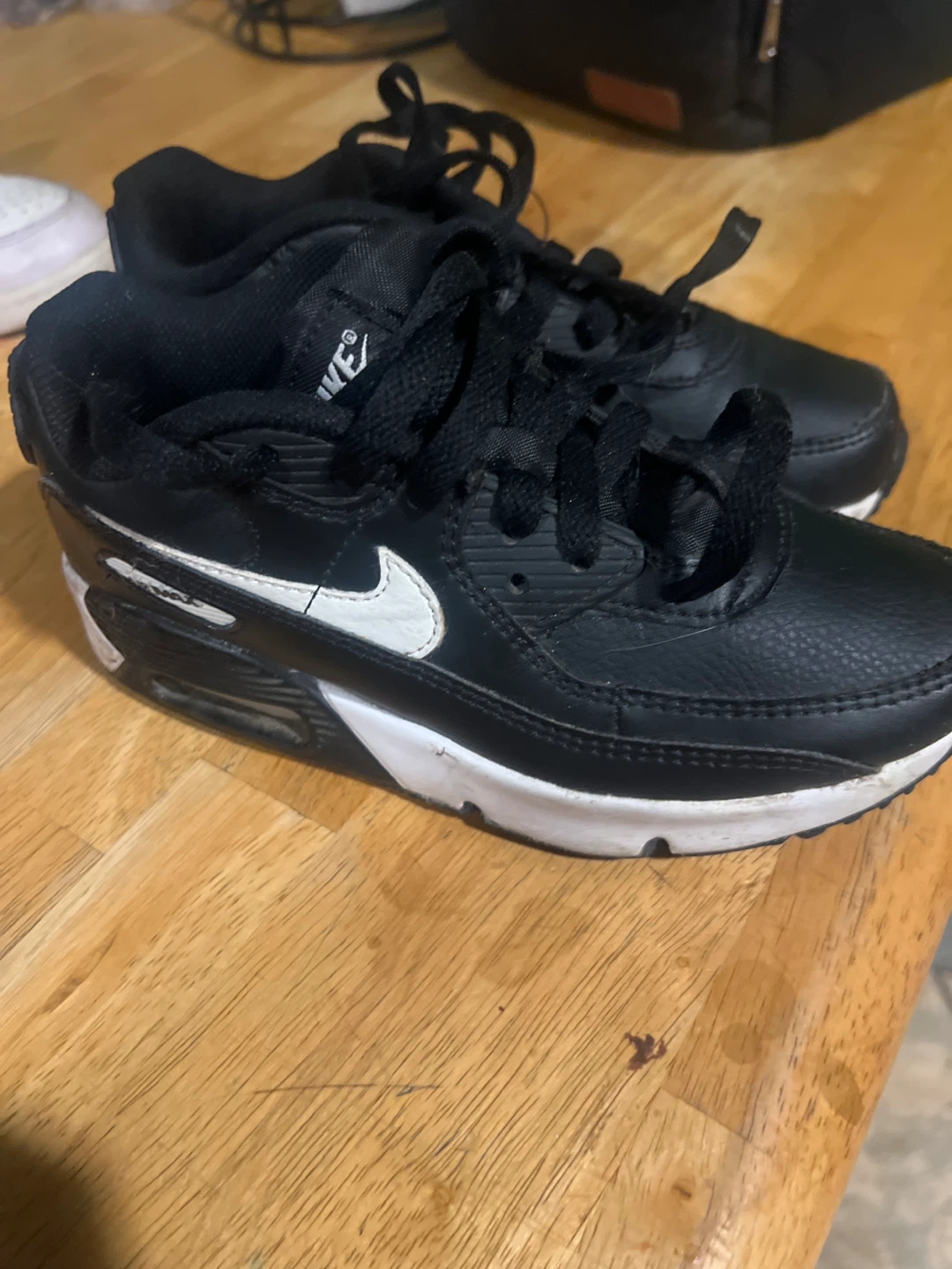 Nike Air Max 90 Black White Toddler Shoes