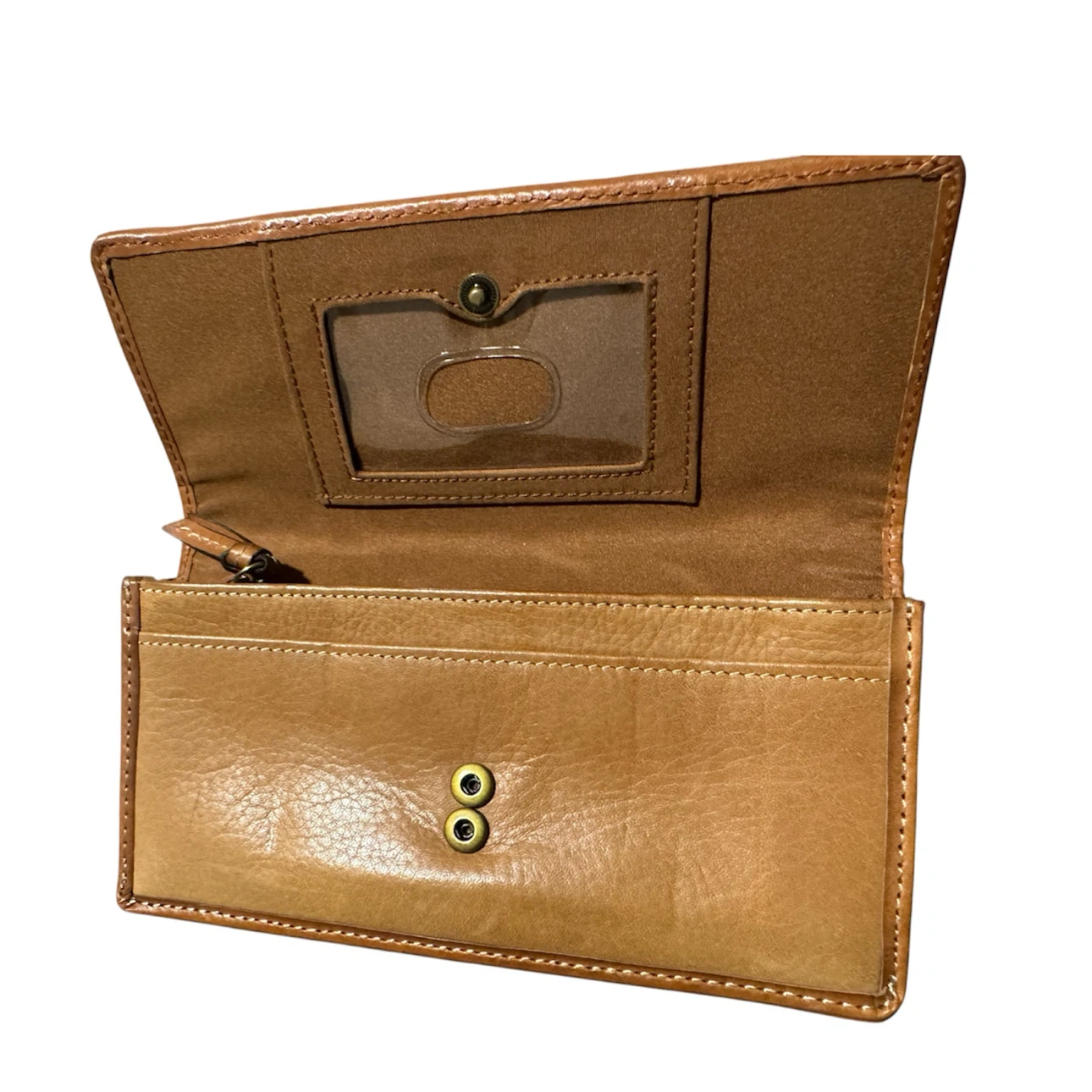 Fossil Leather Wallet with Leaf Design - photo 3
