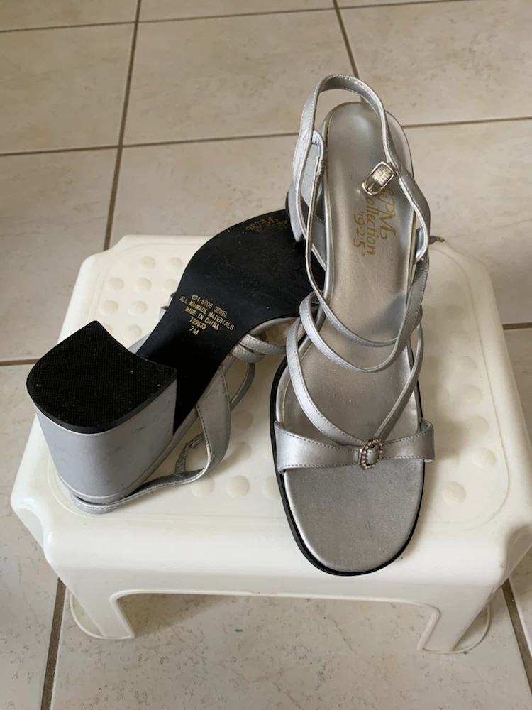 Silver Strappy Heels - photo 2