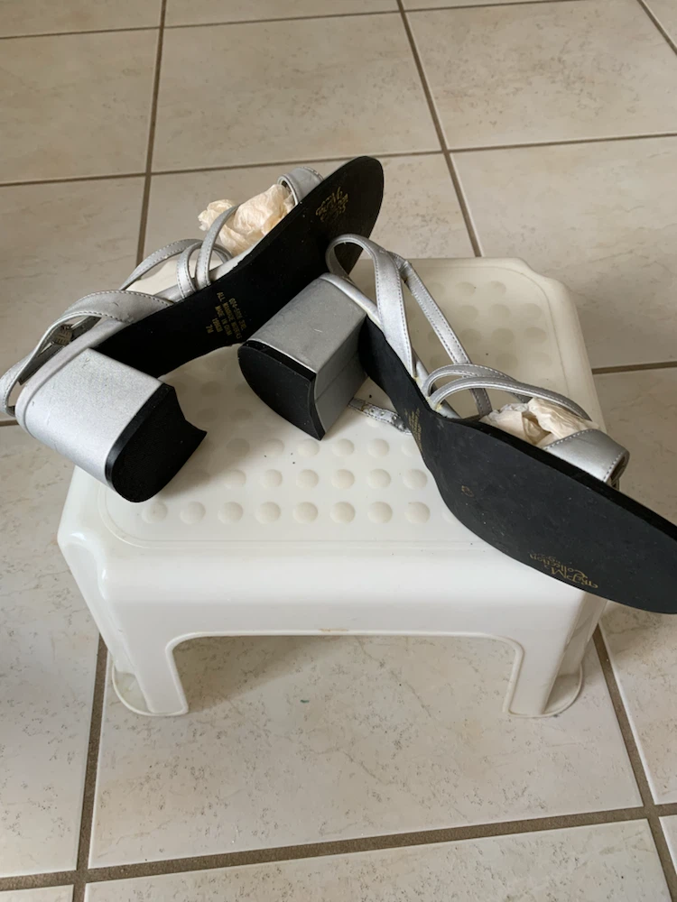 Silver Strappy Heels - photo 3