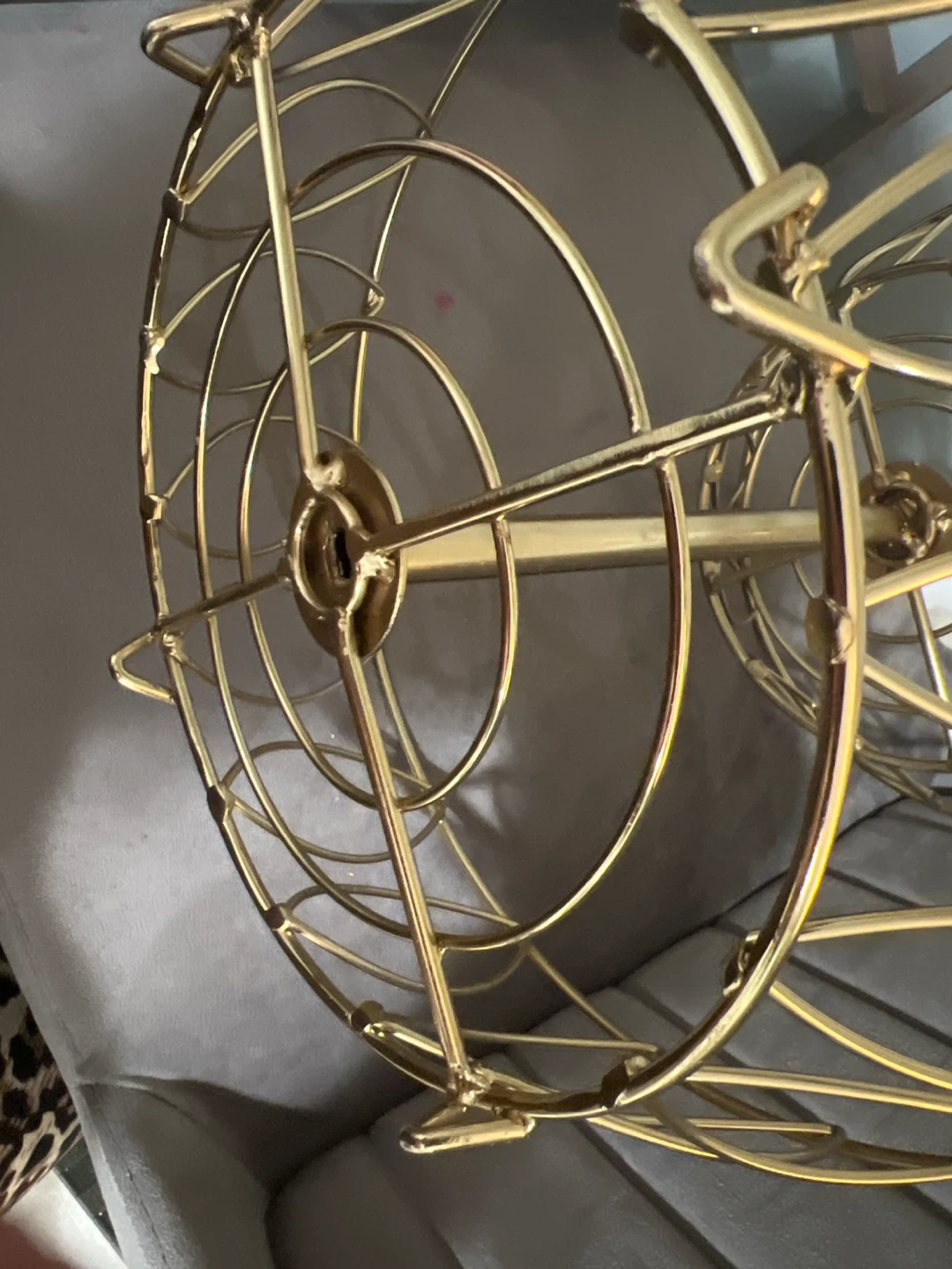 2-Tier Gold Wire Fruit Basket - photo 3