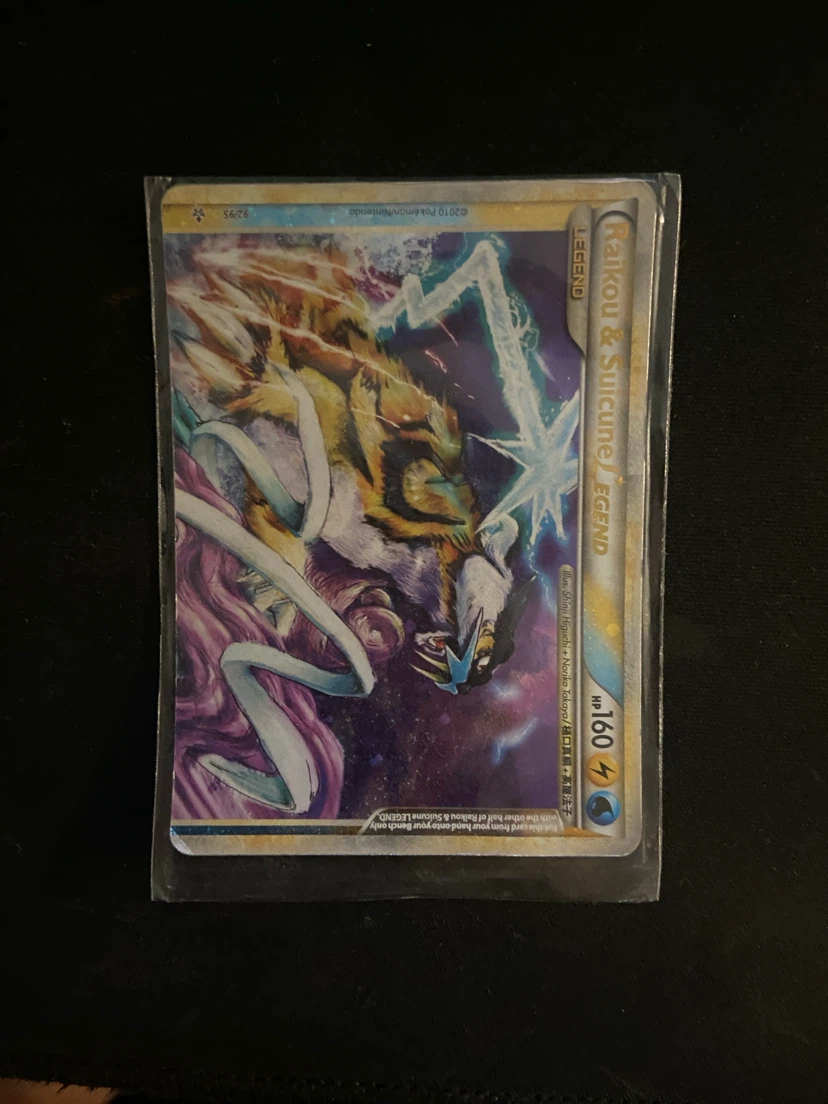 Pokemon TCG Raikou & Suicune [Legend] Top Half 92/95 - photo 2