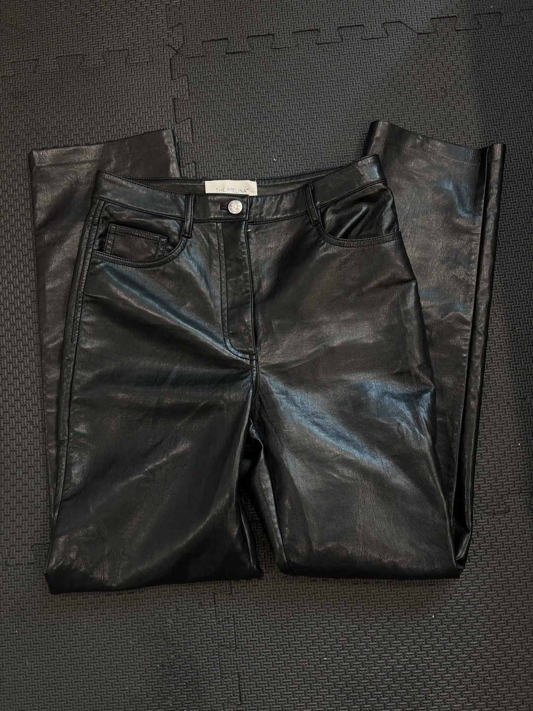 Wilfred The Melina Pants Black Faux Leather Size 4