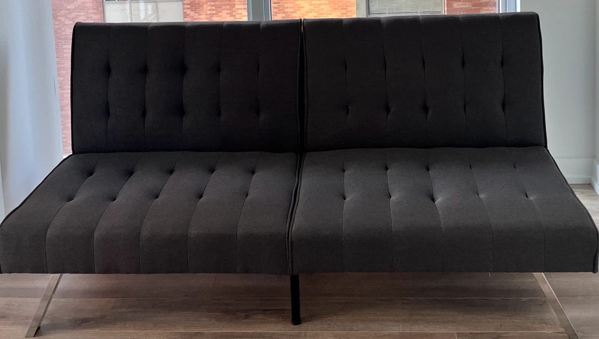 Dark Brown Upholstered Sofa