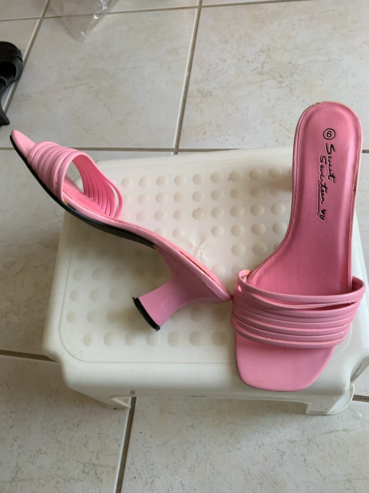 Sweet Swifter Pink Heeled Sandals Size 6 - photo 2