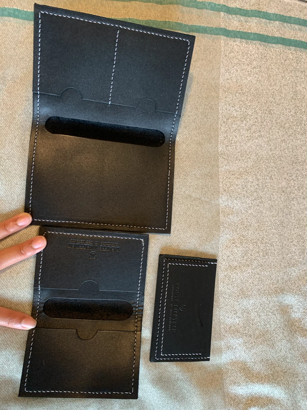 New Handmade Leather Travel Set – 3 Pieces