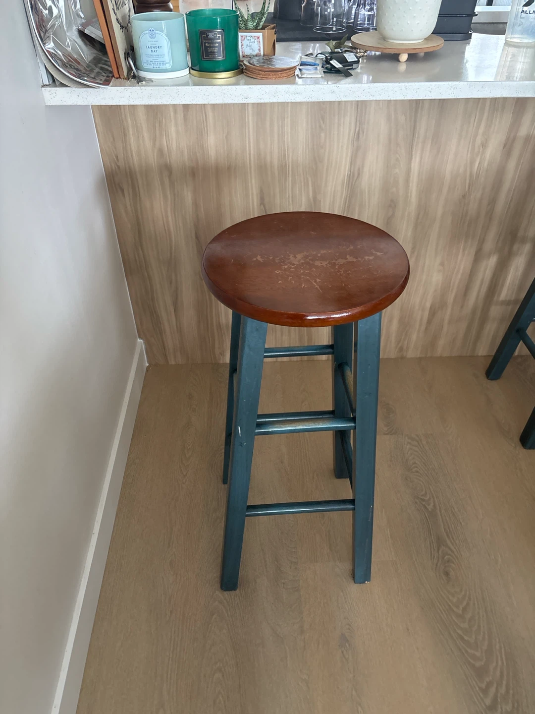 Wooden Bar Stools - Set of 3 - photo 2