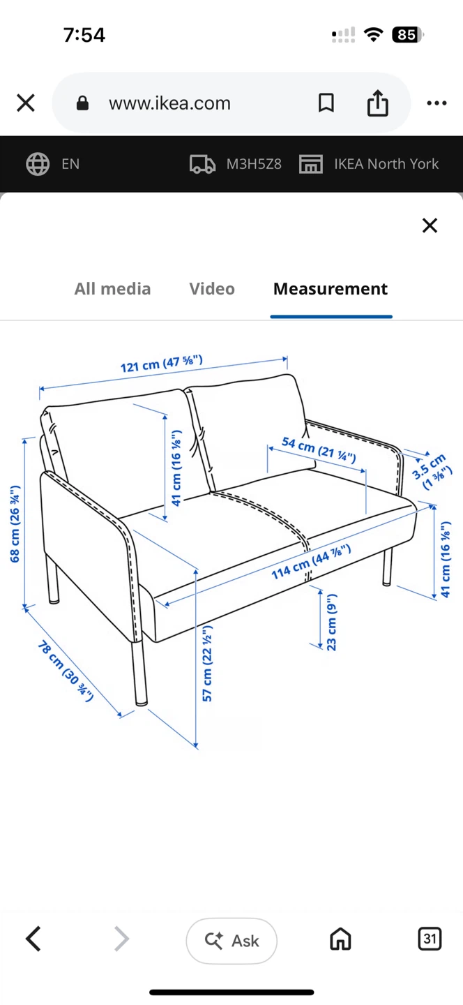 IKEA Two-Seater Sofa/ Loveseat - photo 2