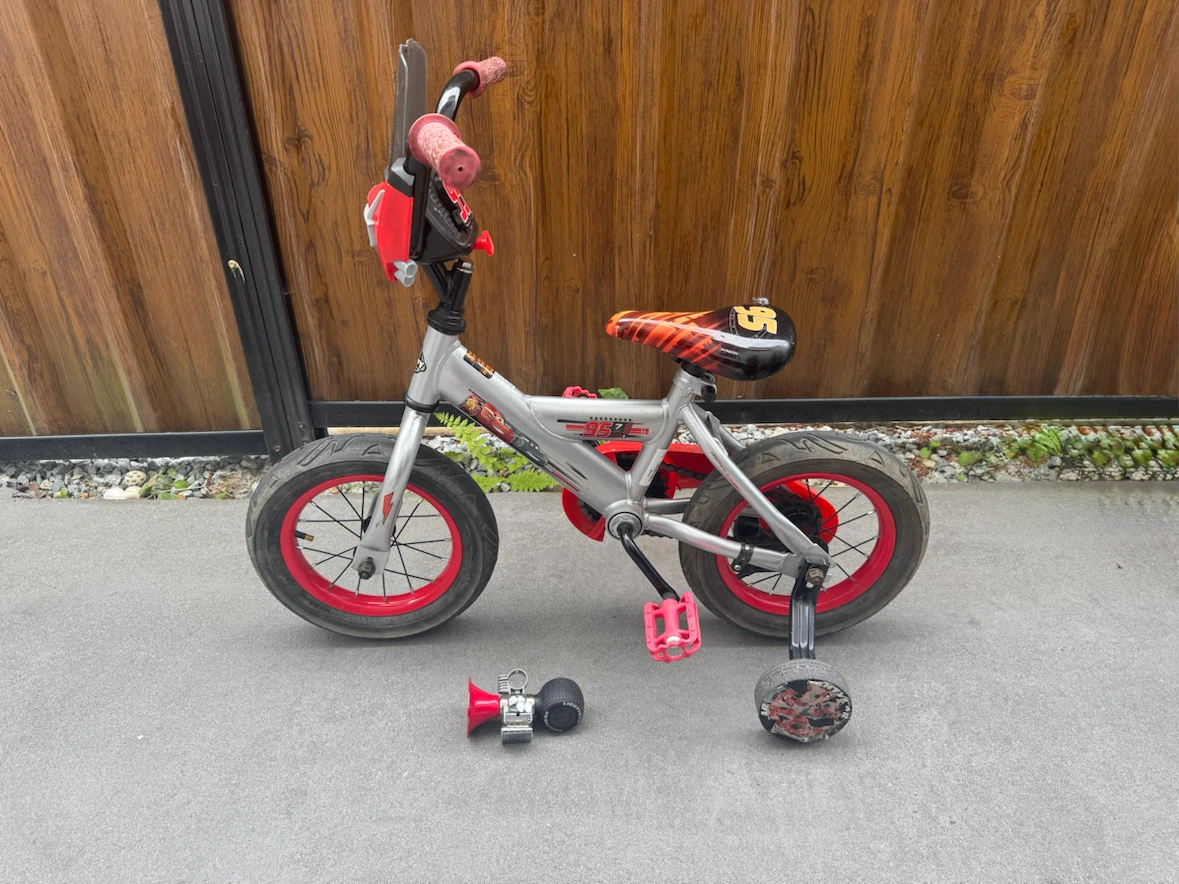 12” Disney Cars Kids Bicycle with Training Wheels