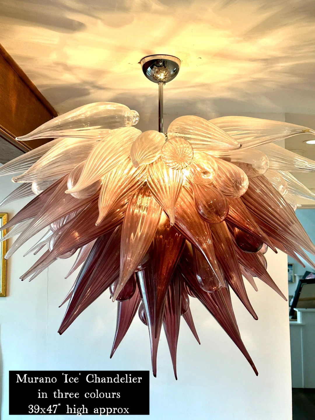 Murano Ice Chandelier
