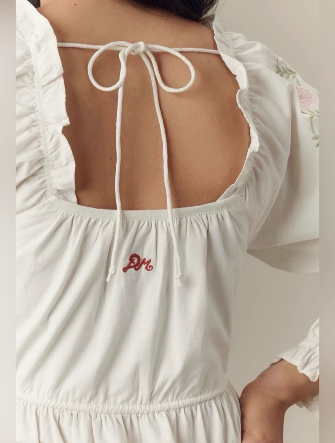 Anthropologie Embroidered Organic Cotton Maxi Dress - photo 3