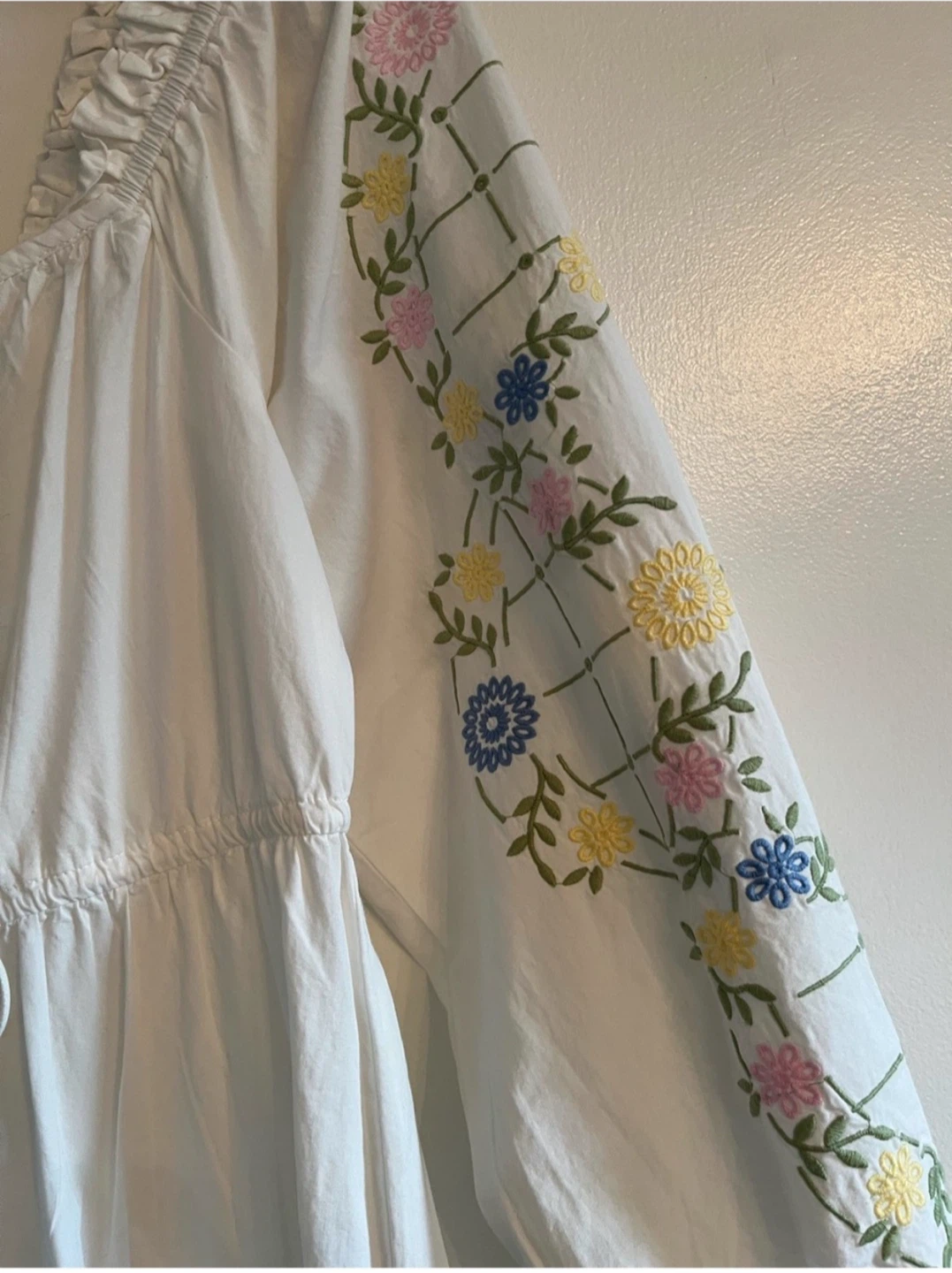 Anthropologie Embroidered Organic Cotton Maxi Dress - photo 5