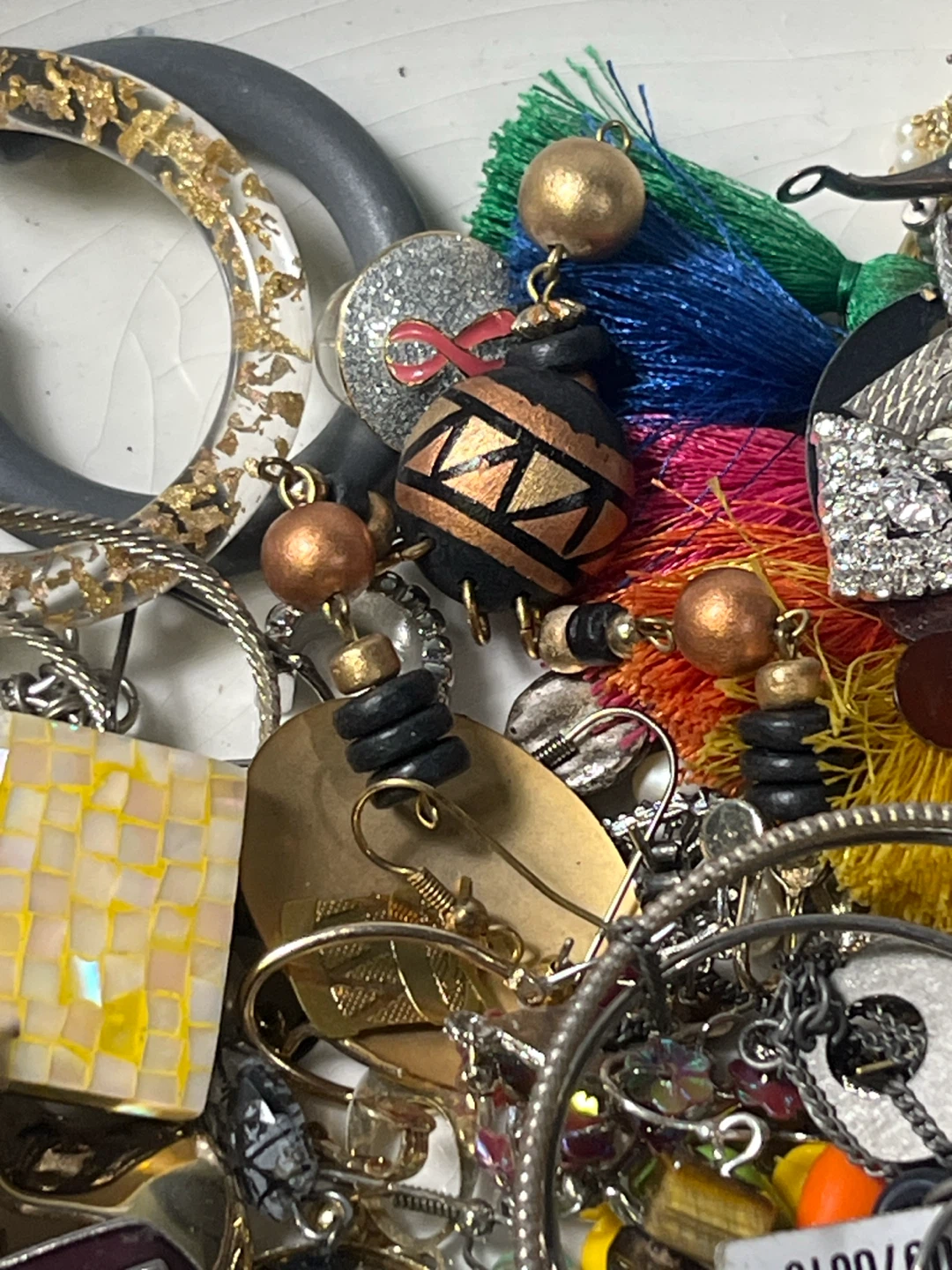 Huge 2.6+ lb Jewelry Junk Box,Mismatched,Tangled,Crafting Mix - photo 5