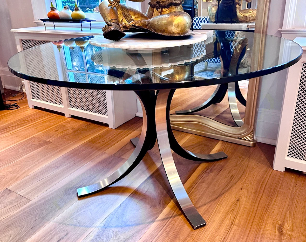 Techno Base Italian Wood and Metal Dining Table - photo 2