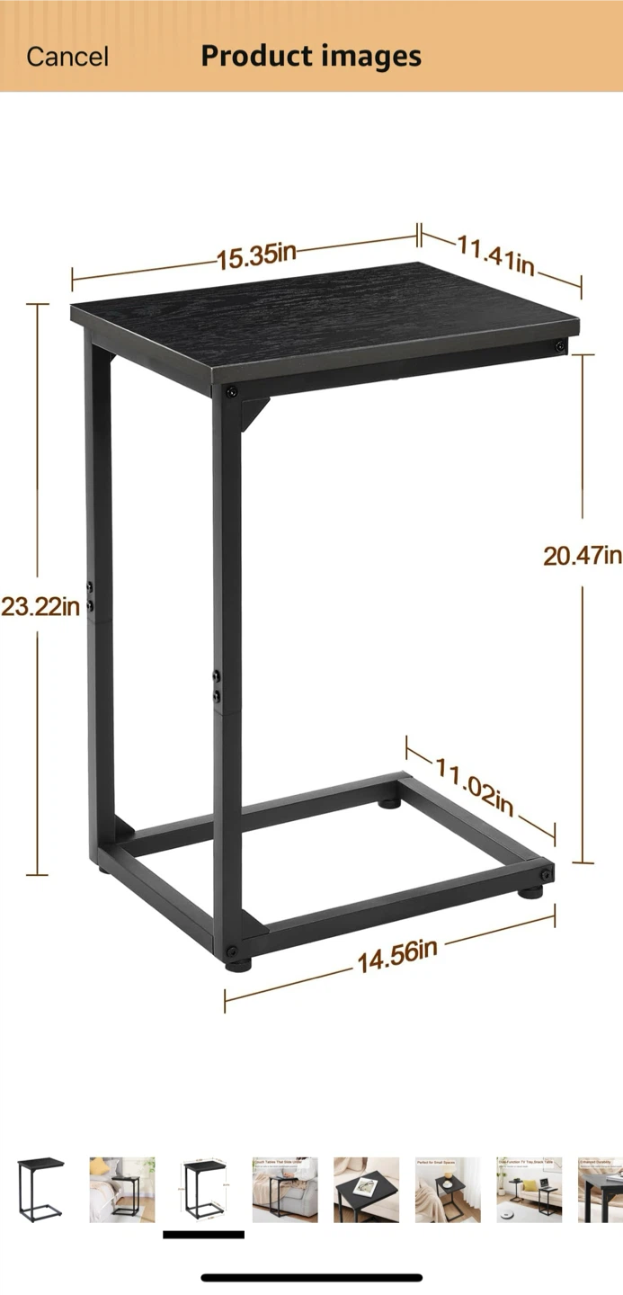 New Black Side/End Table - photo 5