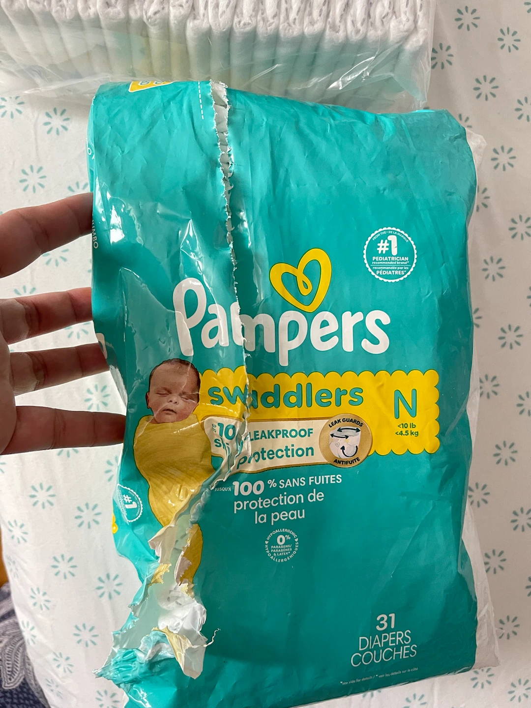 Pampers Swaddlers Newborn Diapers - Size N