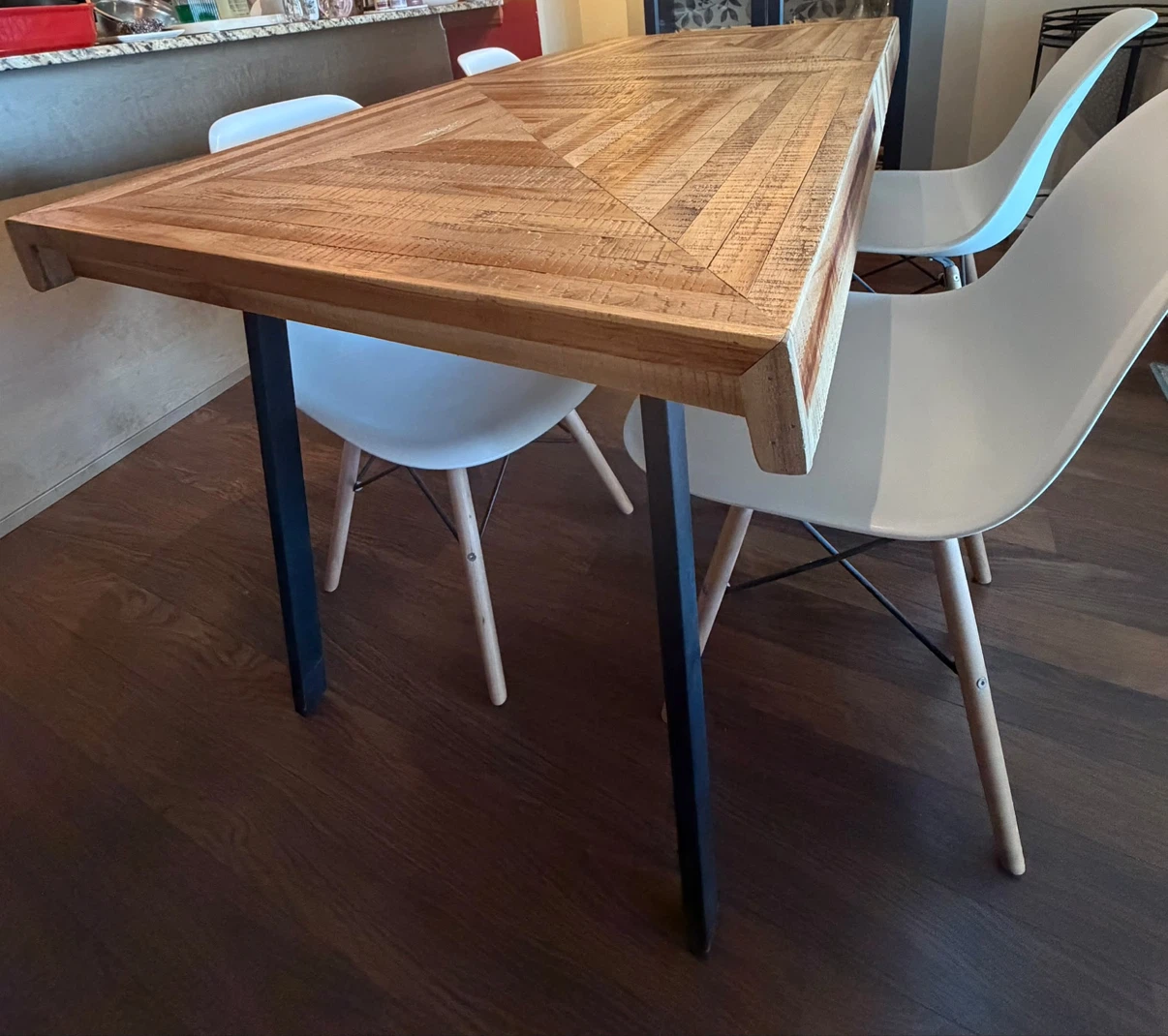 Rustic Wood Dining Table & 4 chairs - photo 3