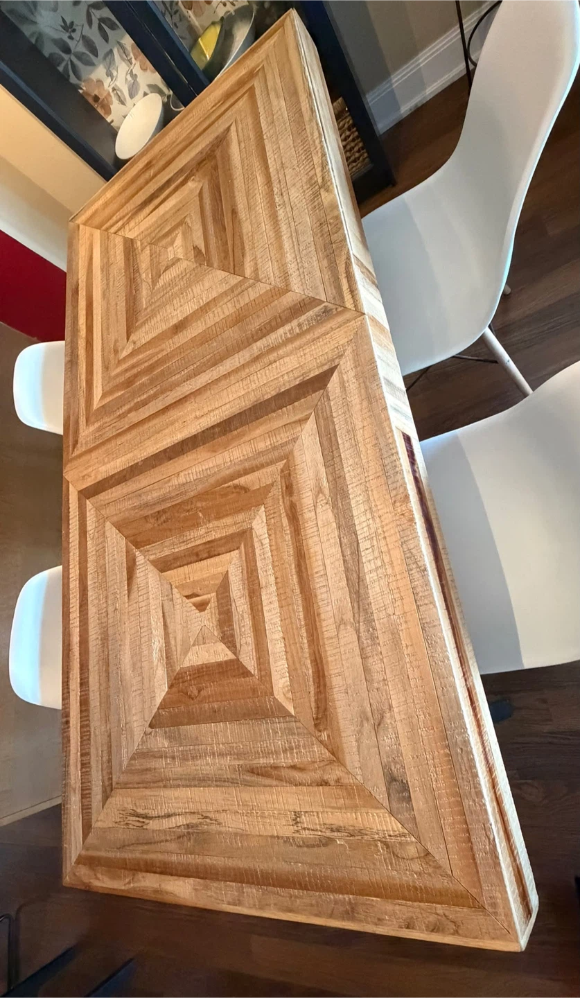 Rustic Wood Dining Table & 4 chairs - photo 4