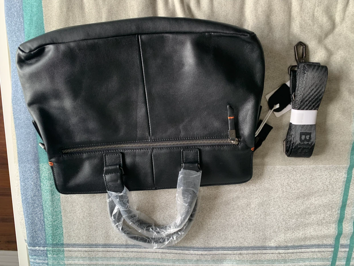 Brand New Genuine Top-Grain Leather Laptop Bag - photo 4