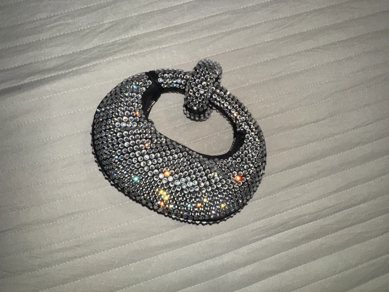Sparkly Round Handle Handbag