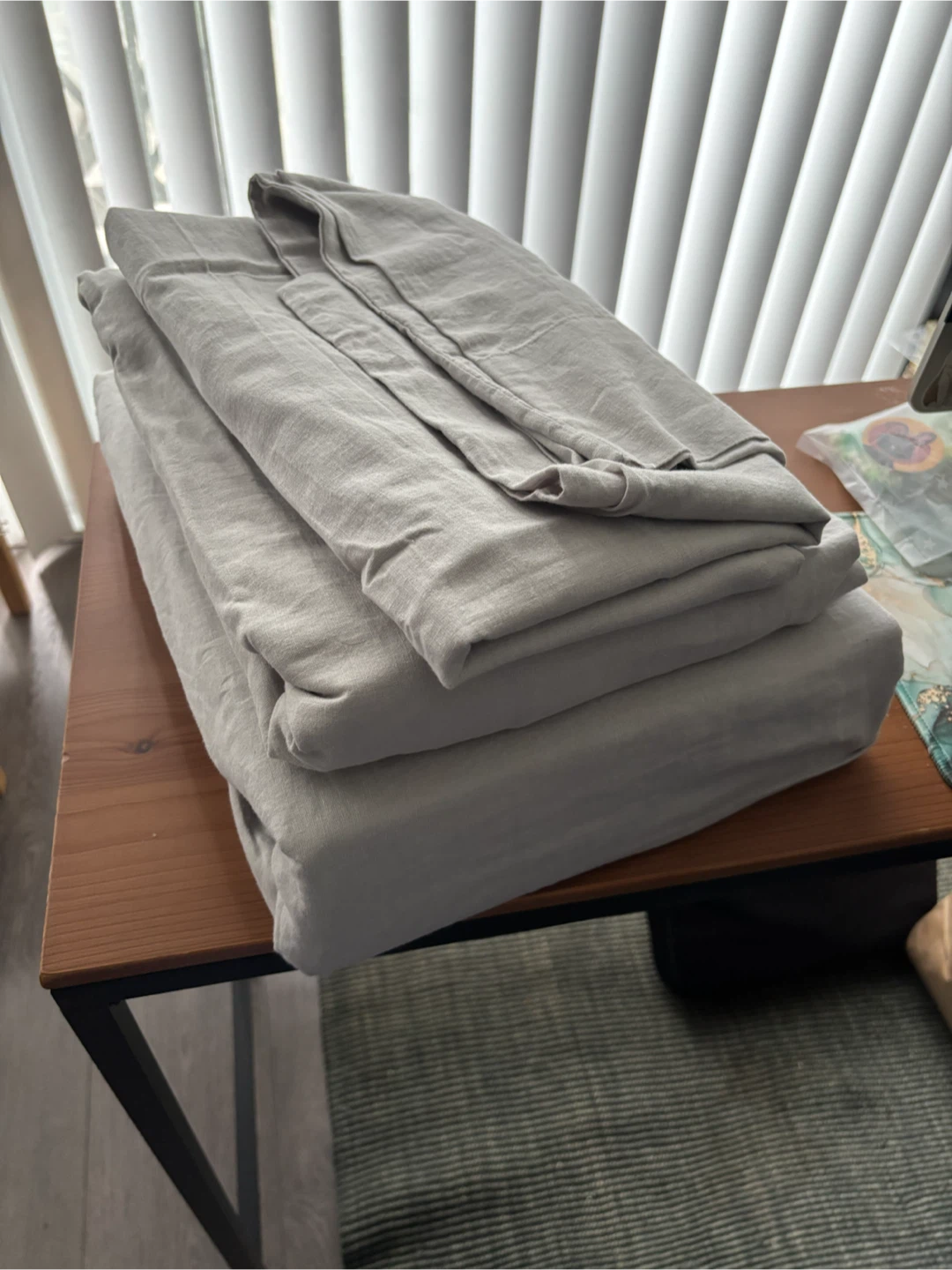 Cotton & Linen Queen Sheet Set - photo 2