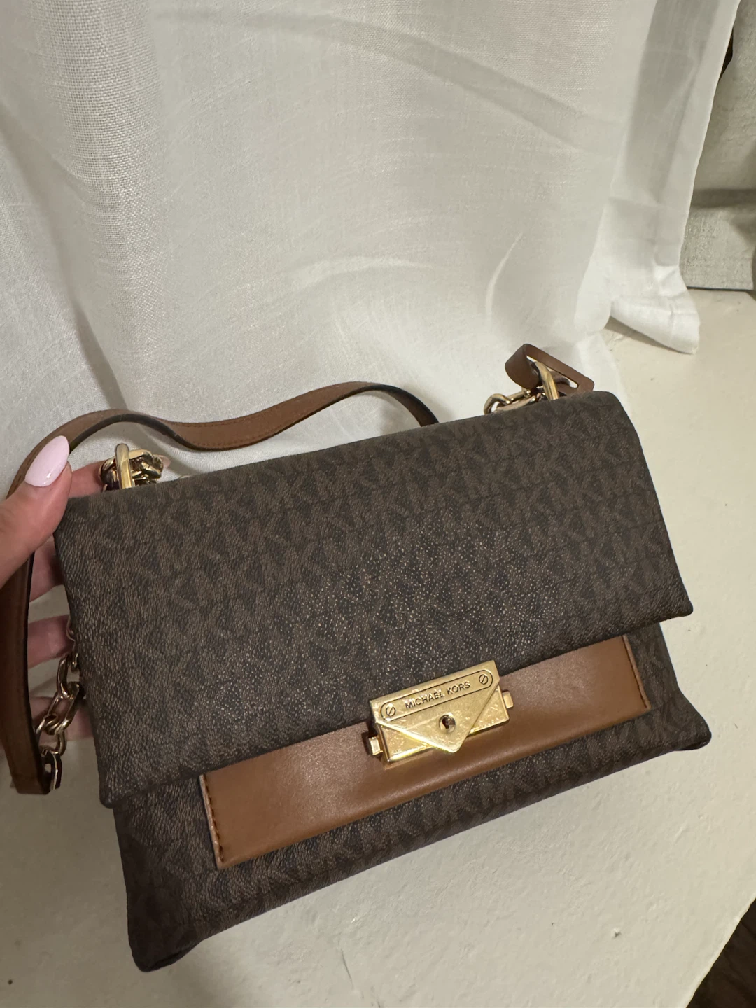Michael Kors Brown Signature Logo Shoulder Bag - photo 3