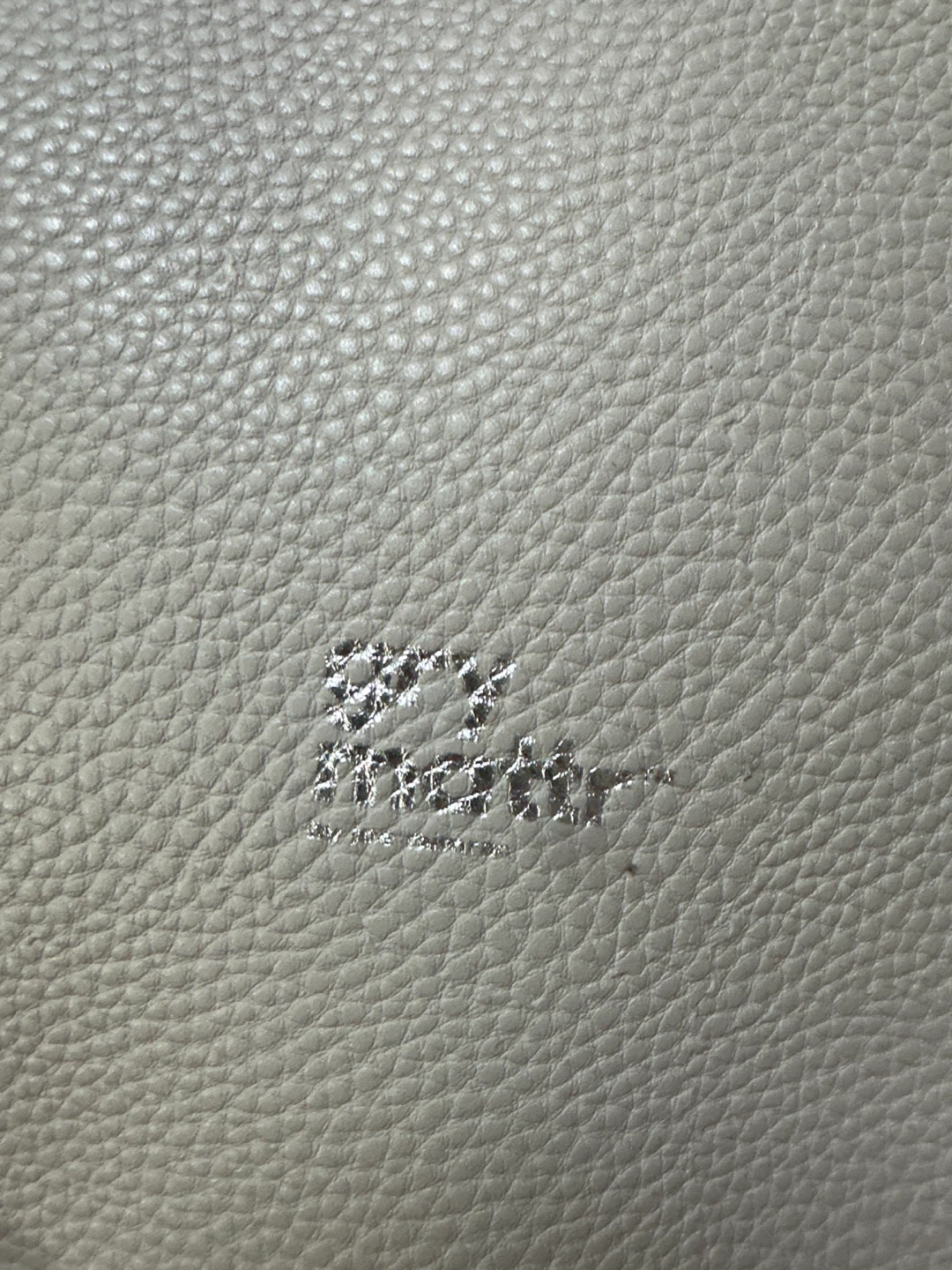 Grey MattrBeige Faux Leather Bag - photo 2