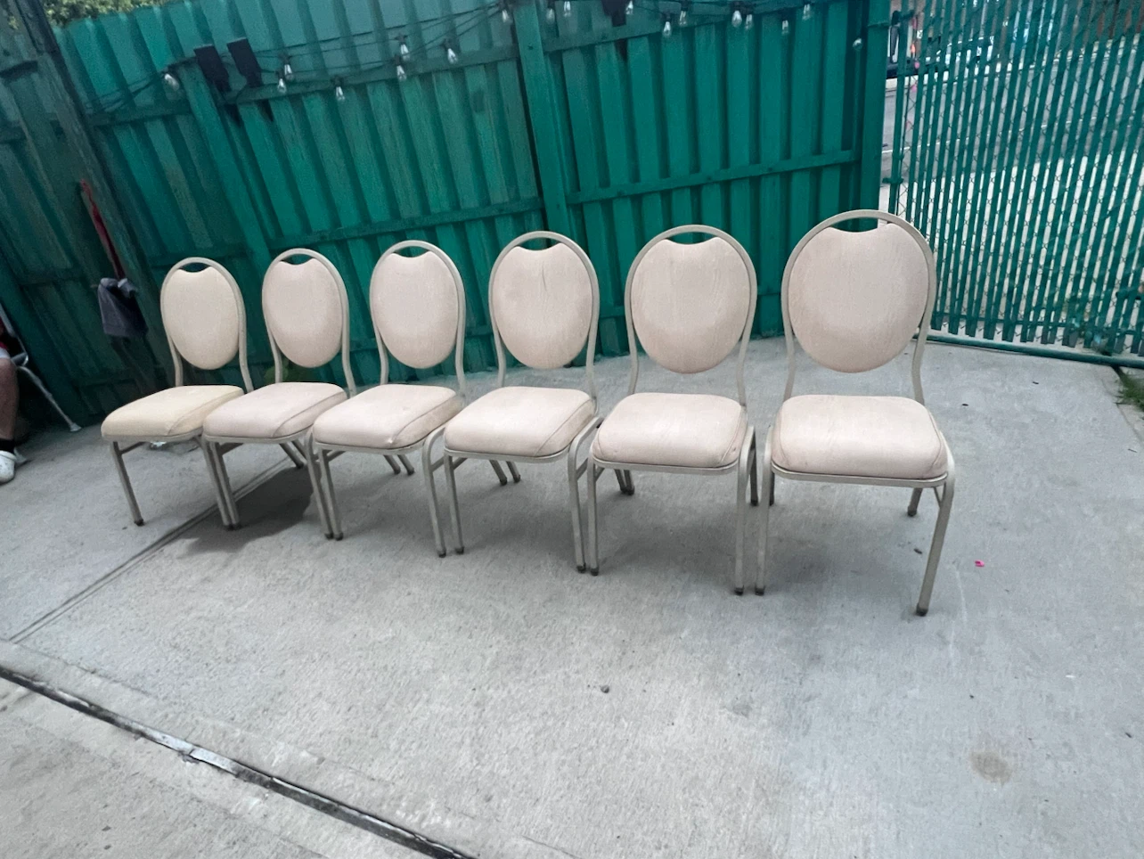Set of 6 Upholstered Dining Chairs