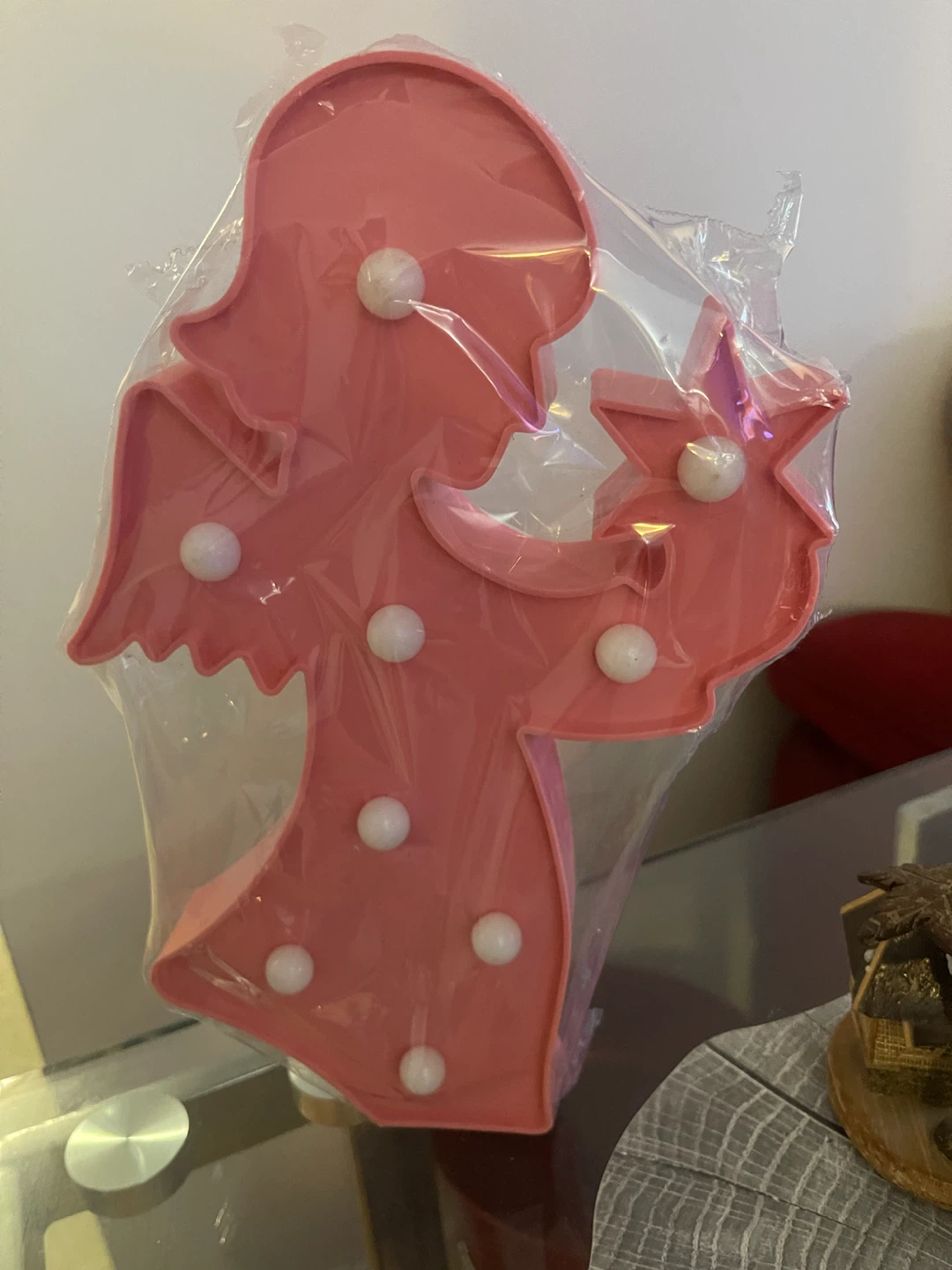 Pink Angel LED Light Decoration
