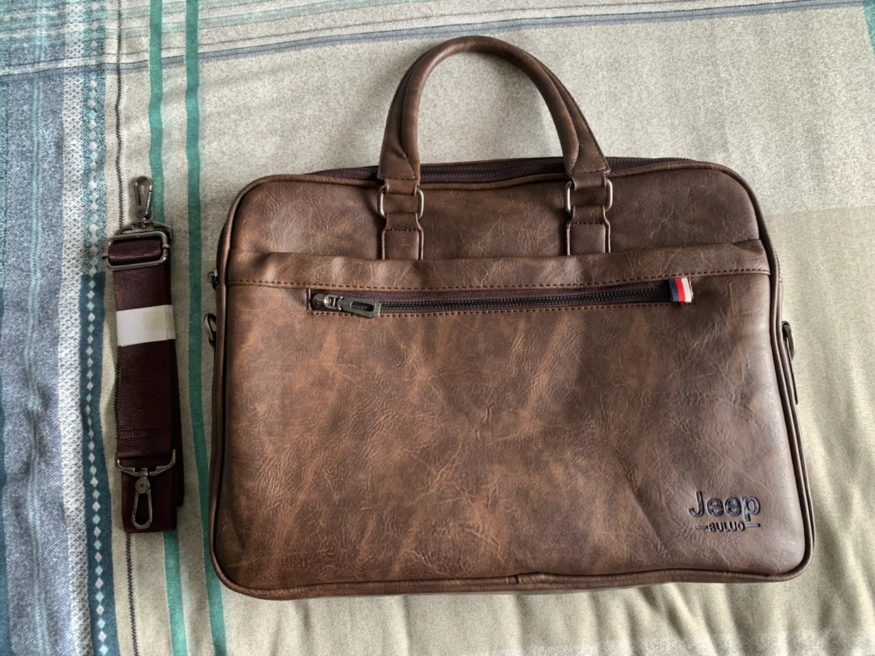 Dark Brown Jeep Buluo Laptop Bag –  Business Briefcase - photo 2