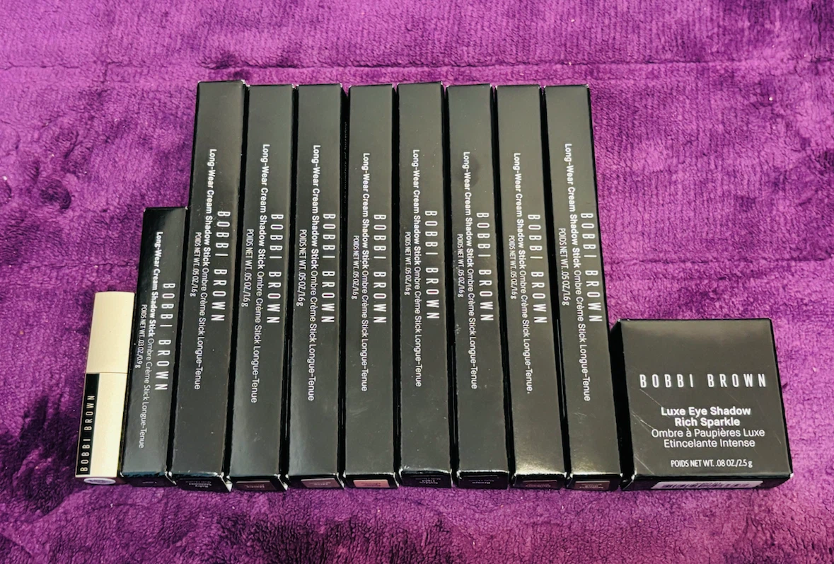 Bobbi Brown Luxe Eye Shadow & Long-Wear Cream Shadow Stick Lot