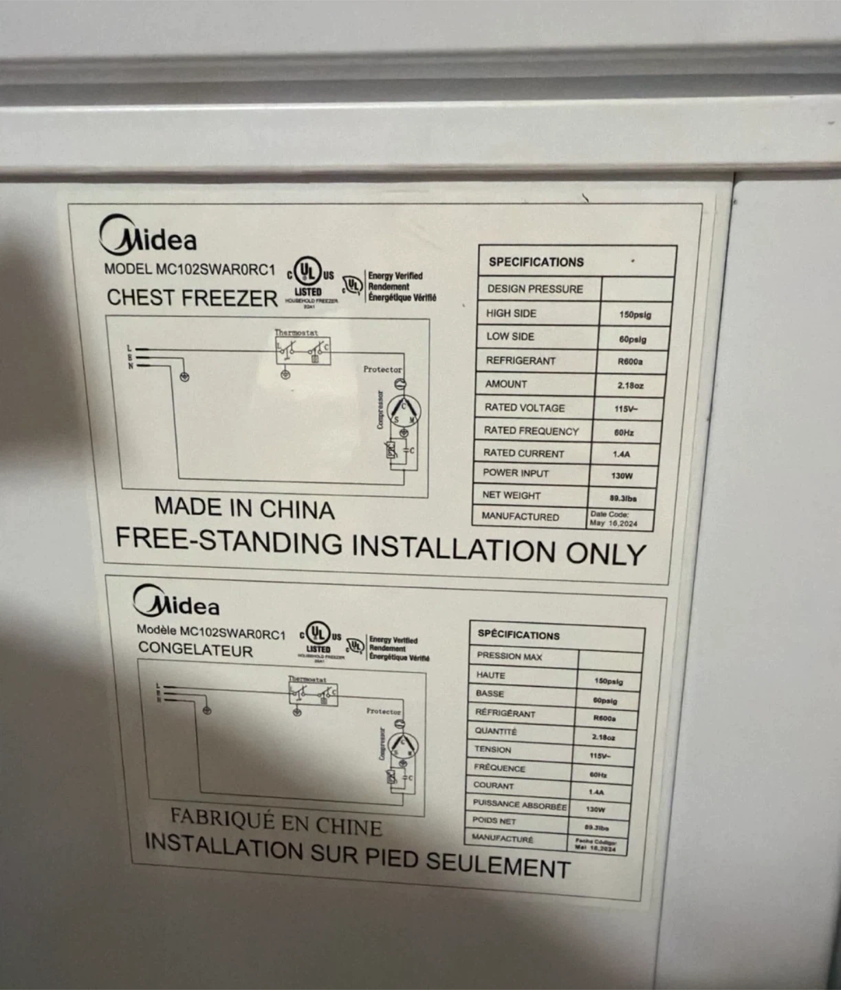 Midea Chest Freezer - photo 2