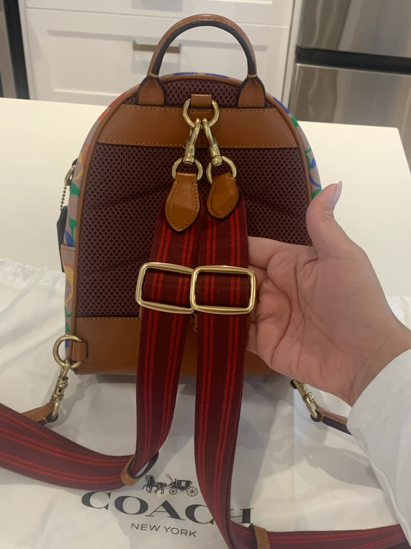 ❤️💙 New Coach Rainbow Small Signature Backpack💚🩷 - photo 4