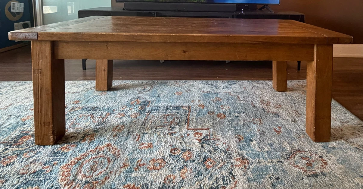 Rustic Wooden Coffee Table - photo 2