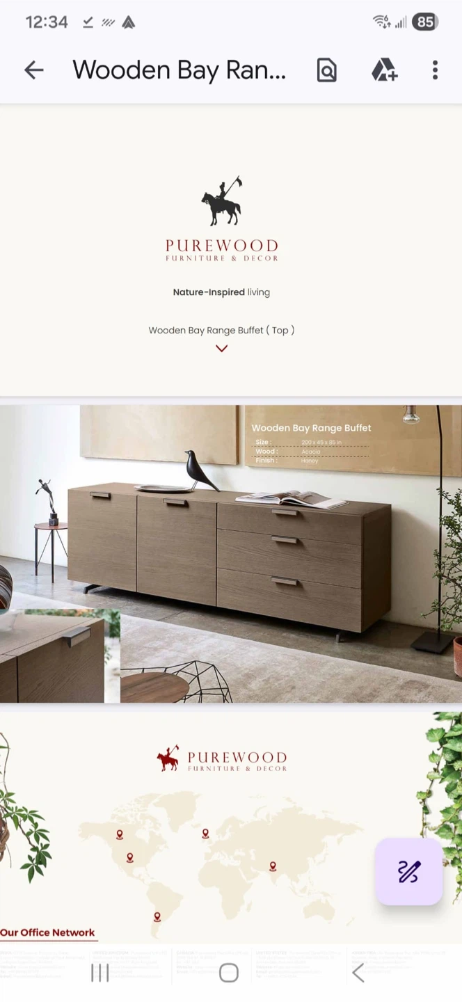 Purewood Wooden Bay Range Buffet