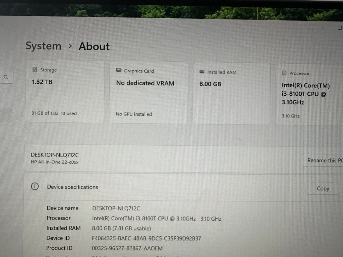 HP All-in-One 22-c0xx Desktop Computer - photo 5