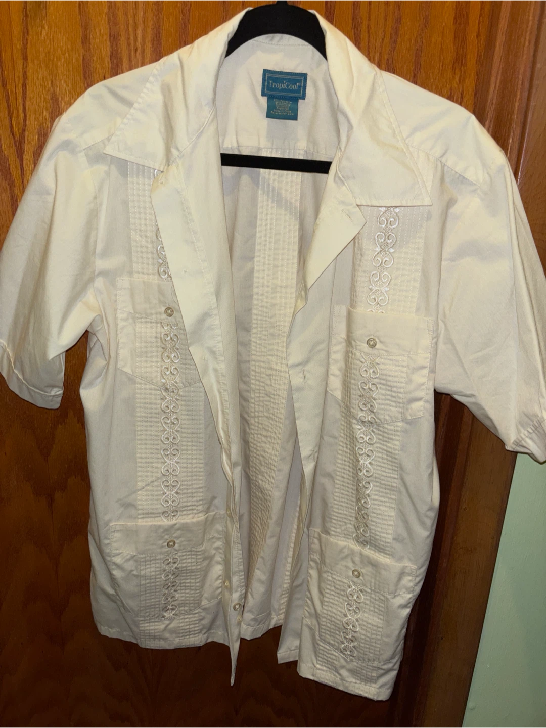 TropiCool Men's Short Sleeve Button-Up Shirt