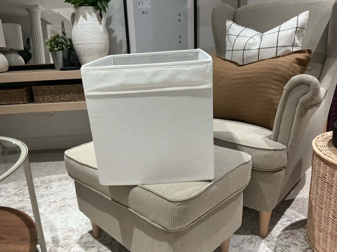 4 White  ikea Storage Bins- 33cm x 38cm x 33cm
