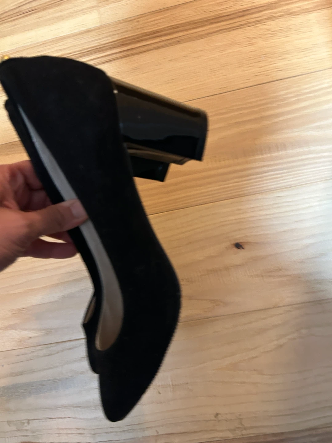 Basque "Caitlyn" Black Suede Heels - Size 36 - photo 2
