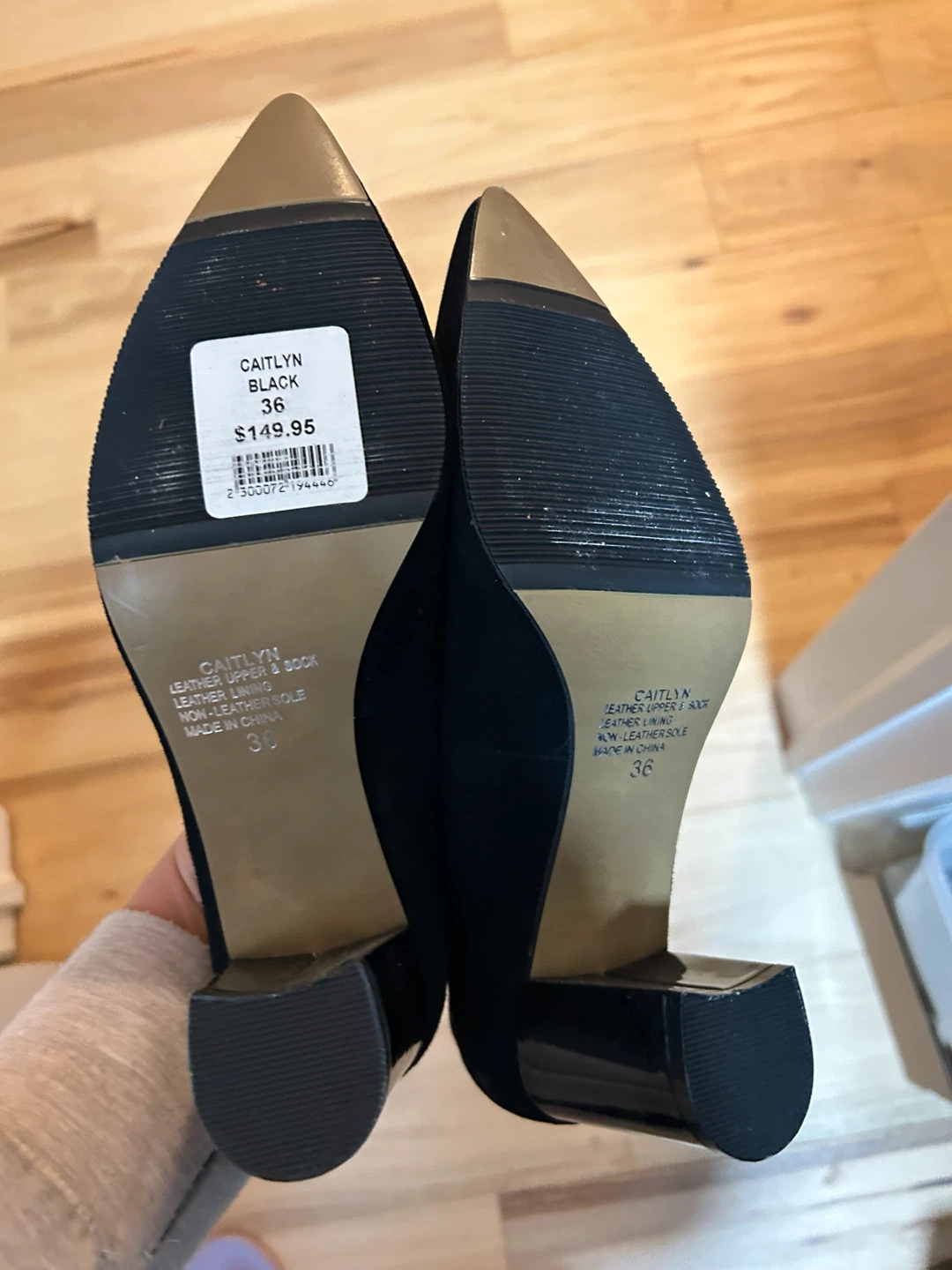 Basque "Caitlyn" Black Suede Heels - Size 36 - photo 3