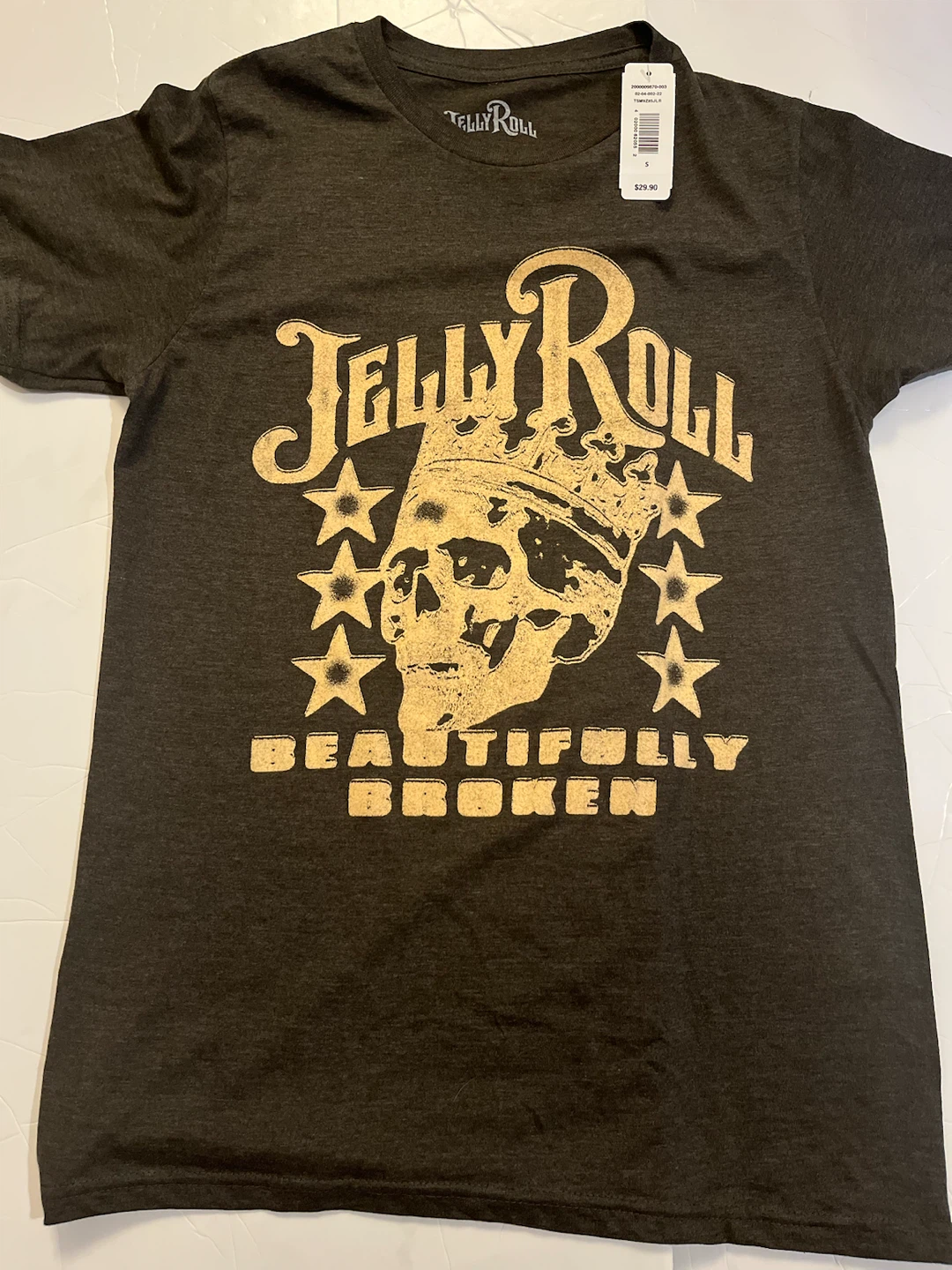 Jelly Roll "Beautifully Broken" T-Shirt Size S