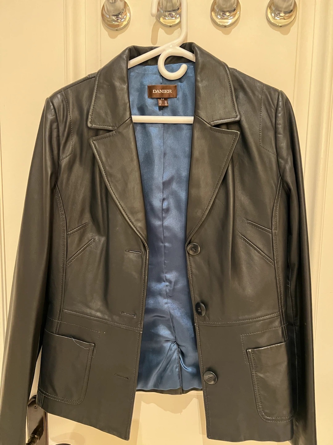 DANIER Leather Blazer Jacket
