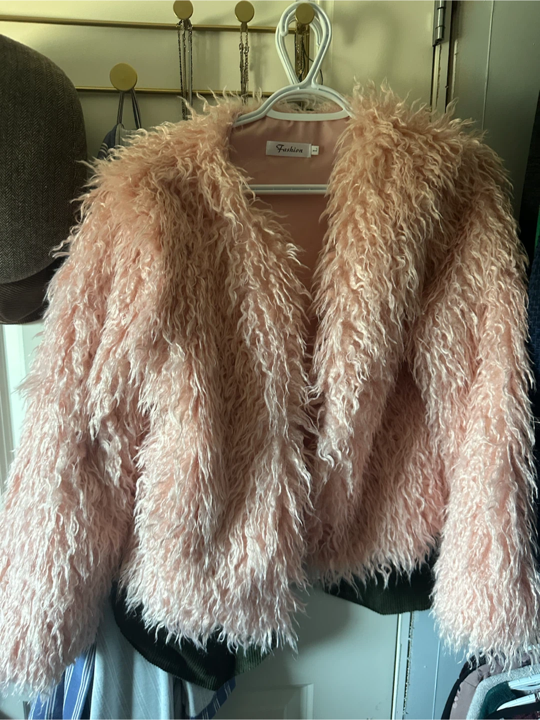 Pink Faux Fur Jacket