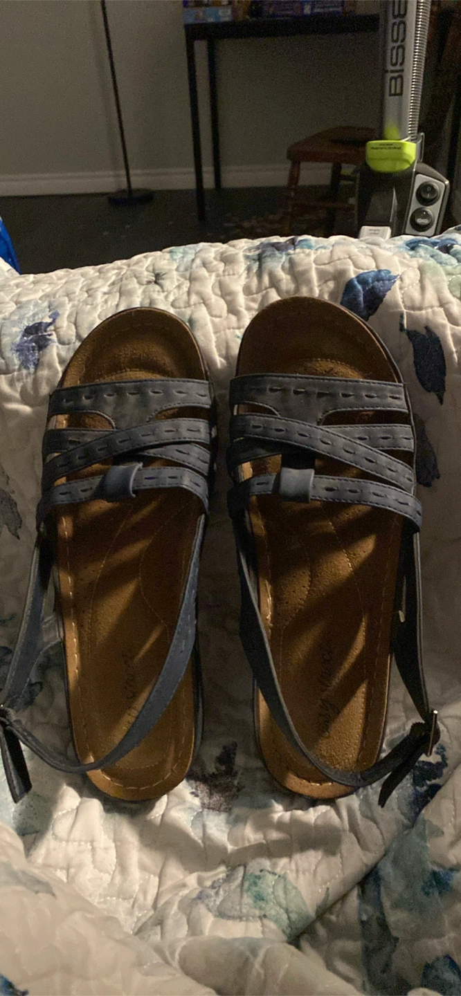 Blue Strappy Sandals