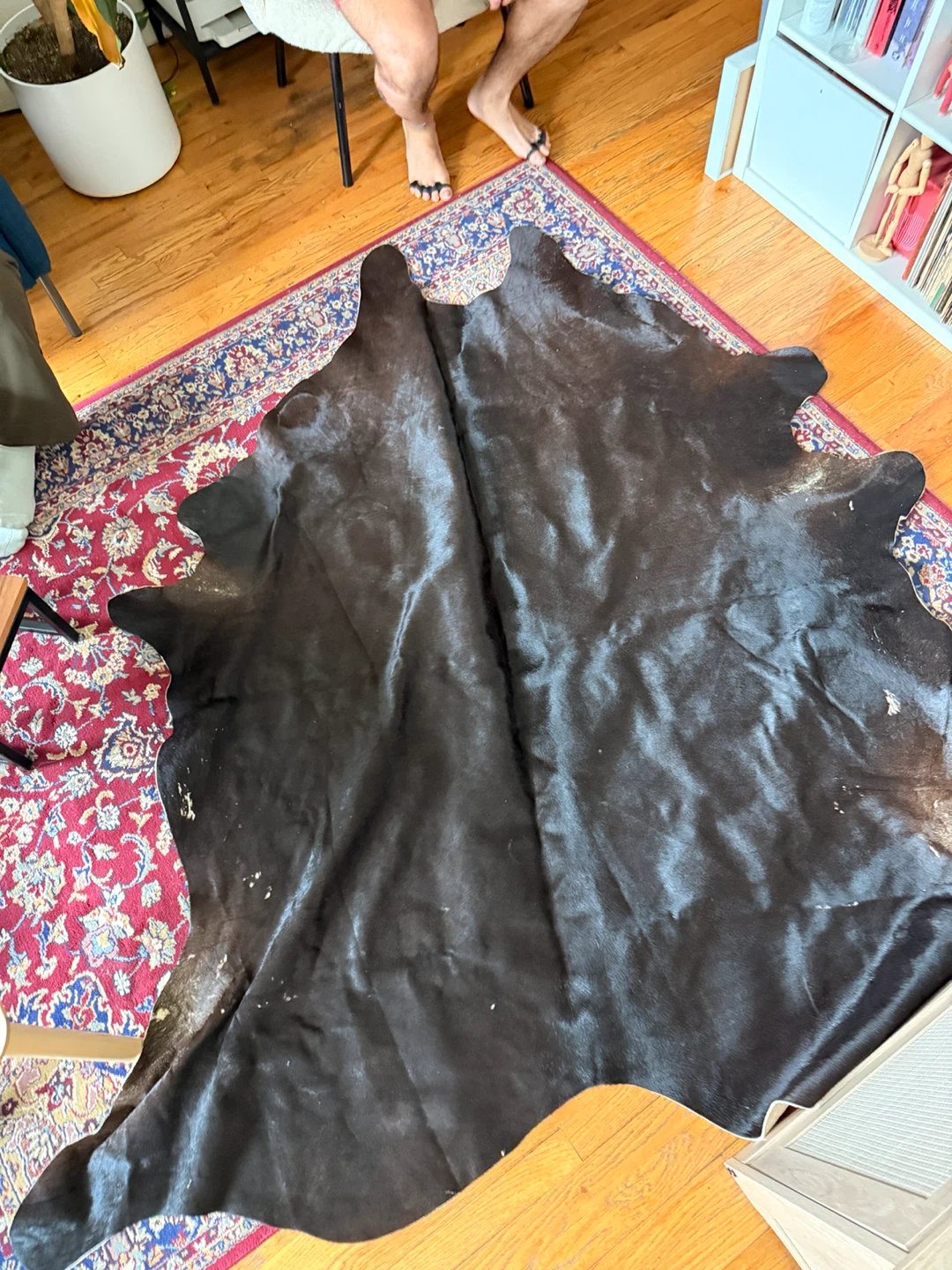 Dark Brown Cowhide Rug - photo 2